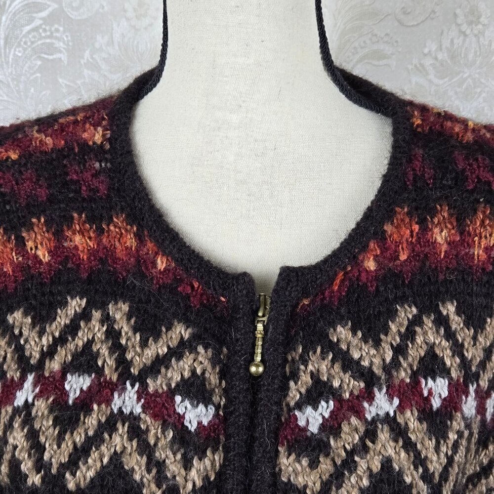 Dressbarn Size Large Multicolor Patterned Striped… - image 2